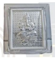 Small Ganeshji Frame for Religious Decor and Festive Gifting, Elegant Spiritual Gift Item for Home Display, Hampers and Auspicious Occasions